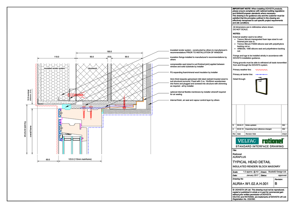 Insulated Render - Block Masonry - Head